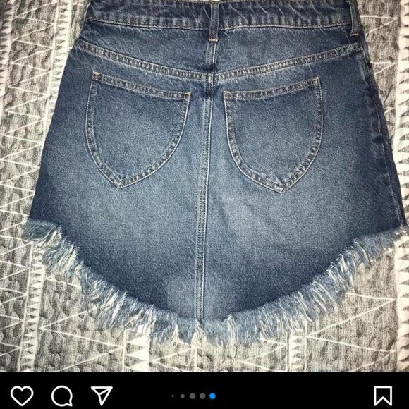 Free People A-Line Denim Skirt - Picture 5 of 5